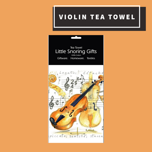 Violin Tea Towel Giftware