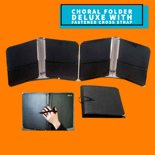 Choral Folder Deluxe With Fastened Cross Strap (27.9Cm X 31.7Cm) Musical Instruments & Accessories