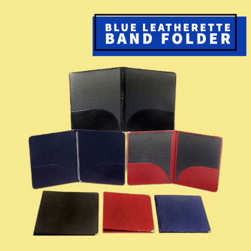 Blue Leatherette Band Folder (27.9Cm X 35.6Cm) Musical Instruments & Accessories