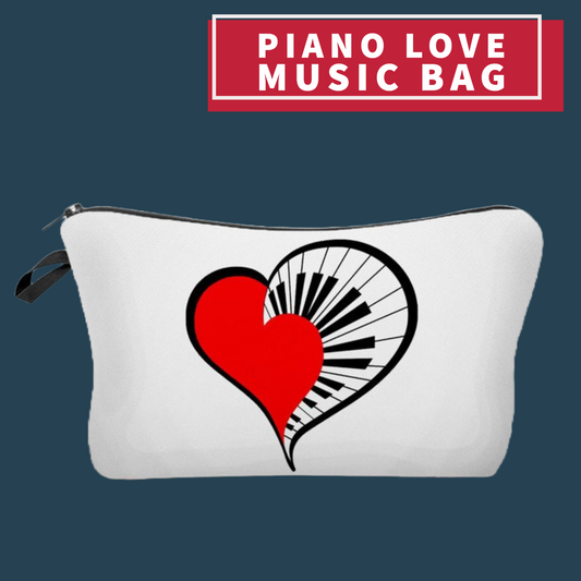 Piano Love Music Bag /Pencil Case