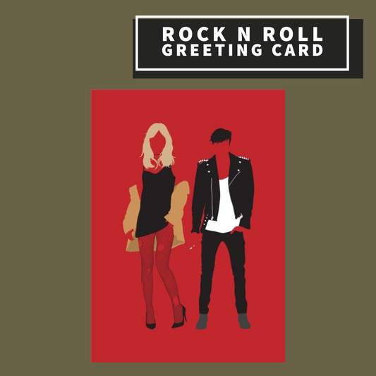 Rock N Roll Blank Greeting Card Giftware