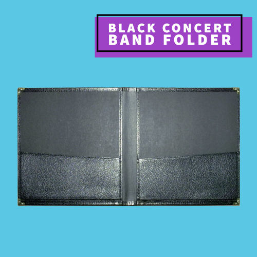 Black Concert Band Folder (30.4Cm X 35.5Cm) Musical Instruments & Accessories