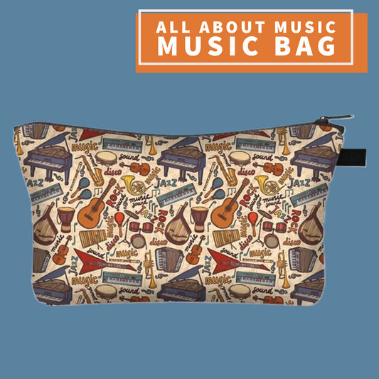 'All About Music' Music Bag/Pencil Case
