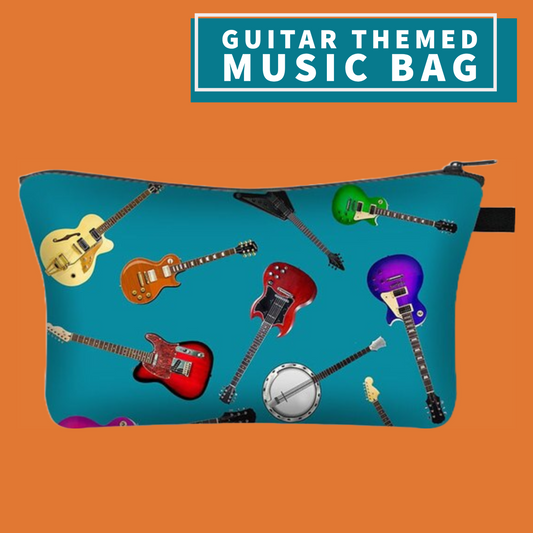 Guitar Themed Music Bag/Pencil Case