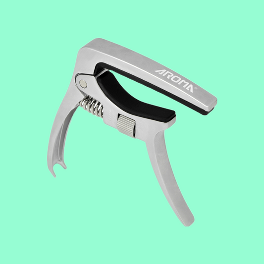 Aroma AC30 Acoustic/Electric Capo - Silver