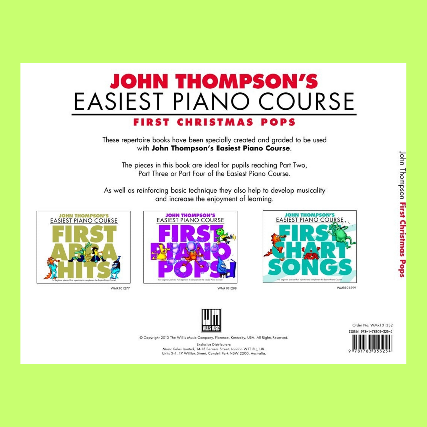 John Thompson's Easiest Piano Course - First Christmas Pops Book