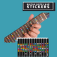 Guitar Fretboard Notes Map Stickers (For Beginners)