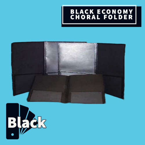 Black Economy Choral Folder With Expanding Pockets (22.8Cm X 30.4Cm) Musical Instruments &