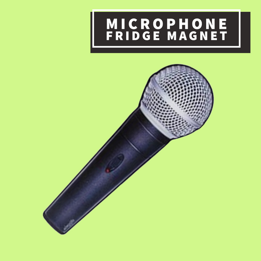 Microphone Fridge Magnet Giftware