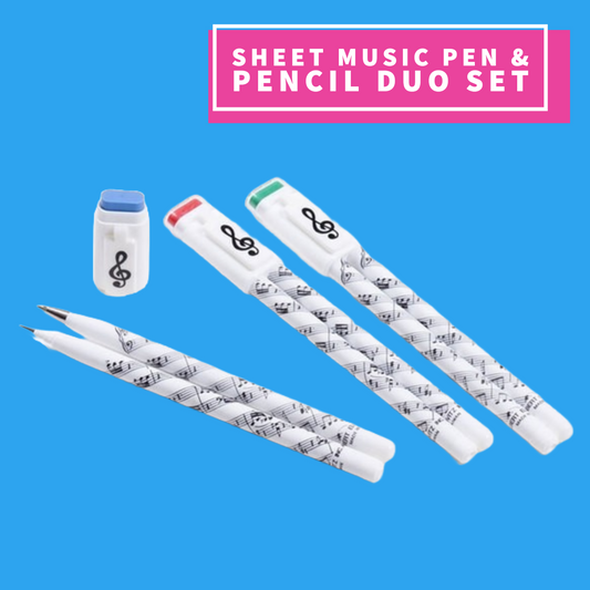 Sheet Music Duo Pen & Pencil Set Giftware