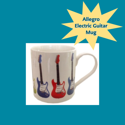 Allegro Electric Guitar Ceramic Mug Giftware