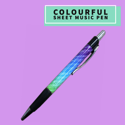 Colourful Sheet Music Pen