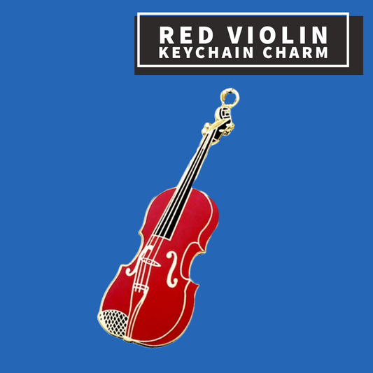 Red Violin Keychain Charm Giftware