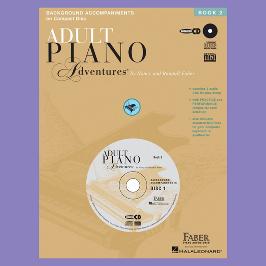 Adult Piano Adventures: All In One Lesson Book 2 Accompaniment Music (2 Cds)