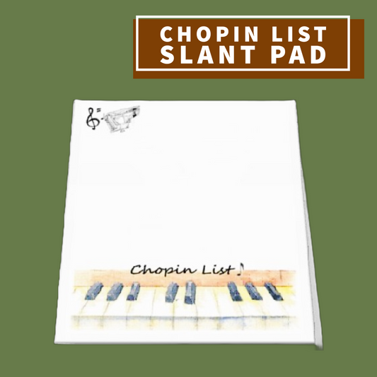 Chopin List Slant Pad Giftware