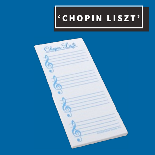 Magnetic Memo Pad - Chopin Liszt Giftware