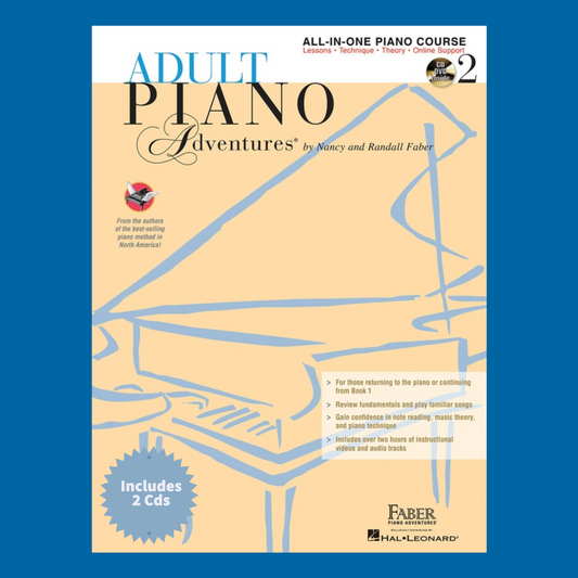 Adult Piano Adventures: All In One Lesson Book 2 (Book/2 Cds) & Keyboard