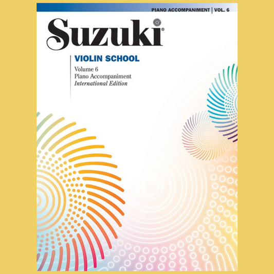 Suzuki Violin School - Volume 6 Piano Accompaniment Book