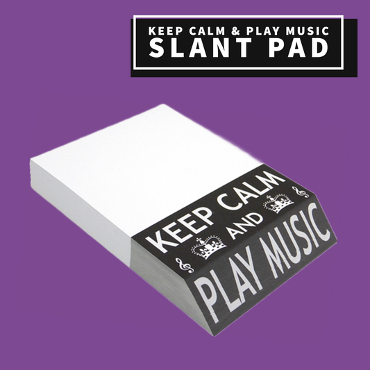 'Keep Calm And Play Music' Slant Pad