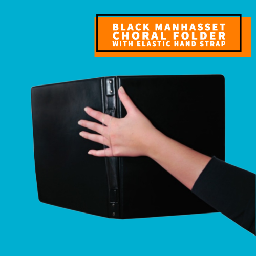 Black Manhasset Choral Folder With Elastic Hand Strap (22.8Cm X 30.4Cm) Musical Instruments &