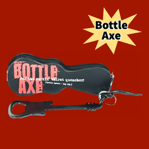Bottle Axe: Bottle Opener/Key Chain (Black)