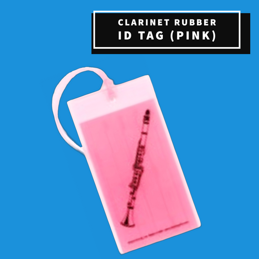 Clarinet Soft Rubber Id Tag (Pink) Giftware