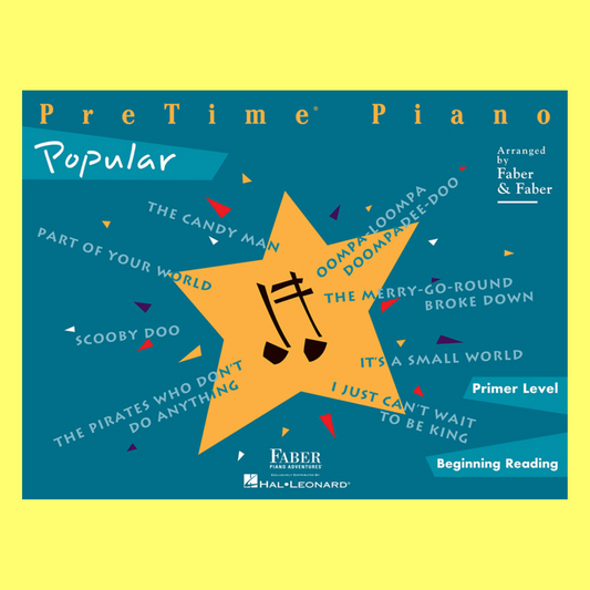 Fabers Pre Time Piano Popular Primer Level Book & Keyboard
