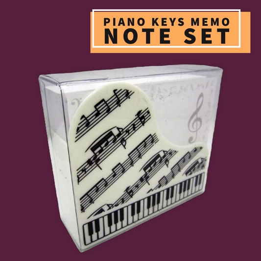 Piano Keys & Sheet Music Memo Note Set