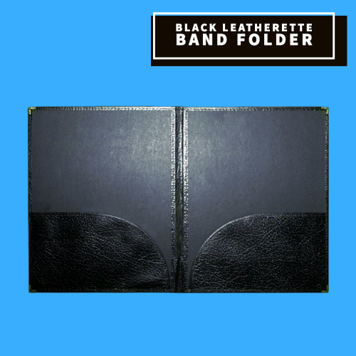 Black Leatherette Choral Pocket Folder (22.8Cm X 30.4Cm) Musical Instruments & Accessories