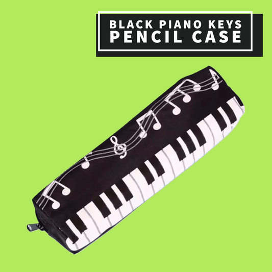Black Piano Keys Pencil Case