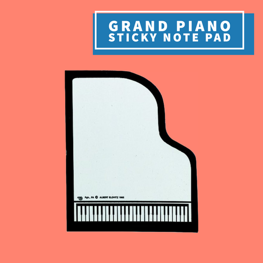 Grand Piano Sticky Note Pad Giftware