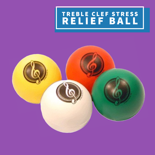 Treble Clef Stress Ball (Assorted Colours) Giftware