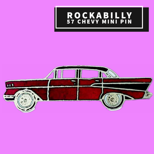 Rockabilly 57 Chevy Mini Pin (Red) Giftware