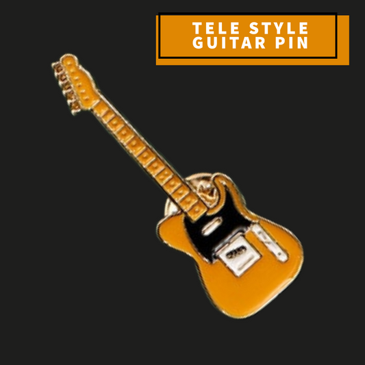 Tele Style Guitar Enamel Pin