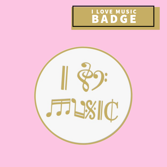 I Love Music Badge