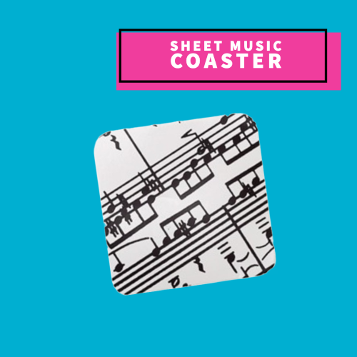 Sheet Music Drink Coaster