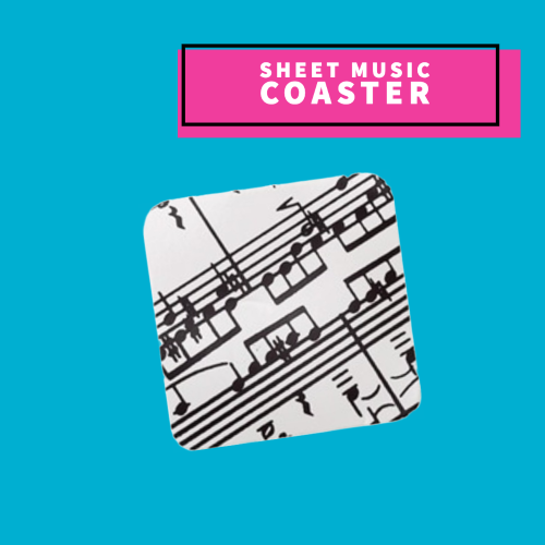 Sheet Music Drink Coaster Giftware