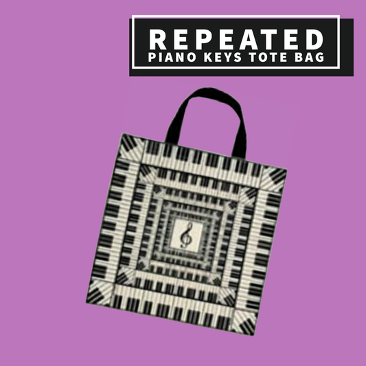 Repeated Piano Keys Tote Bag Giftware