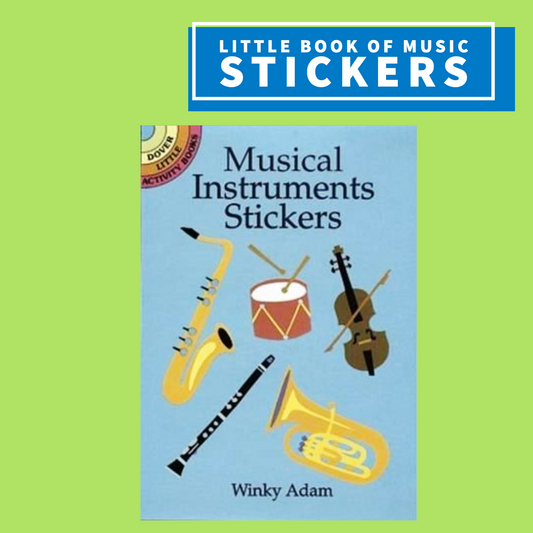Little Book Of Musical Instrument Stickers Giftware