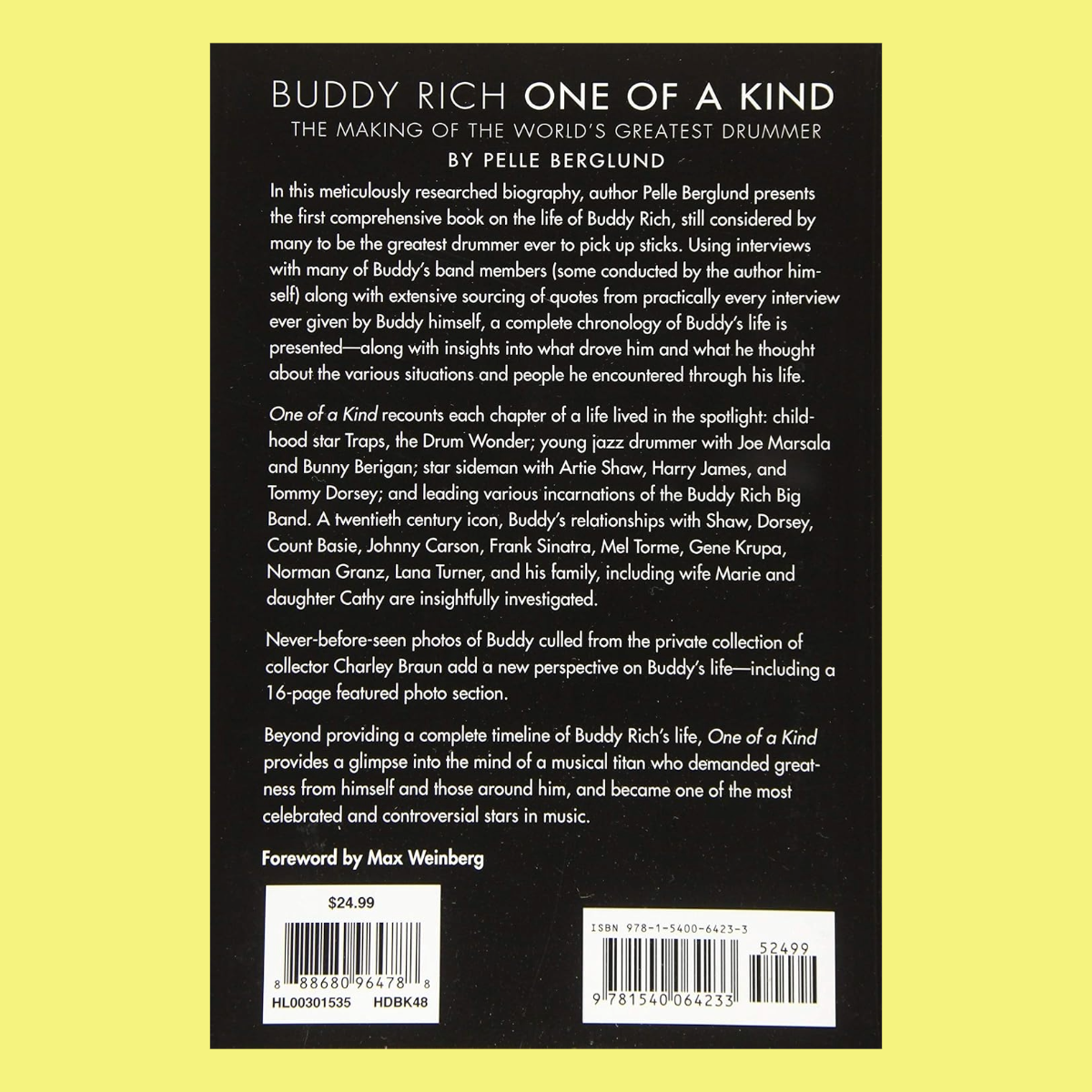 Buddy Rich One Of A Kind 书籍(世界最伟大鼓手的成长之路)