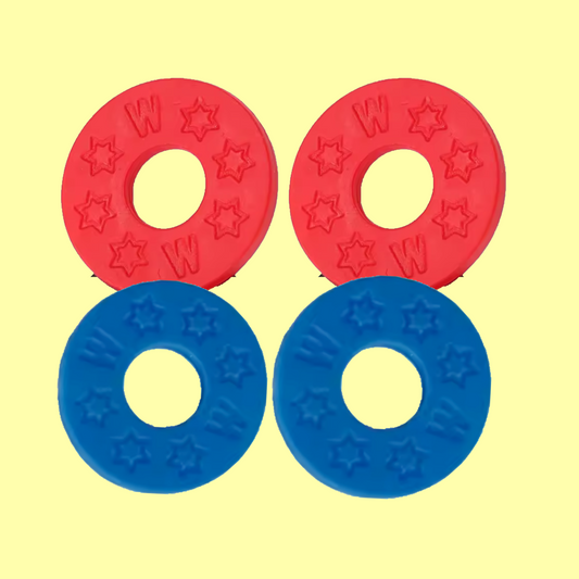 Musicworx - Blue & Red Strap Blocks (4 Pack)