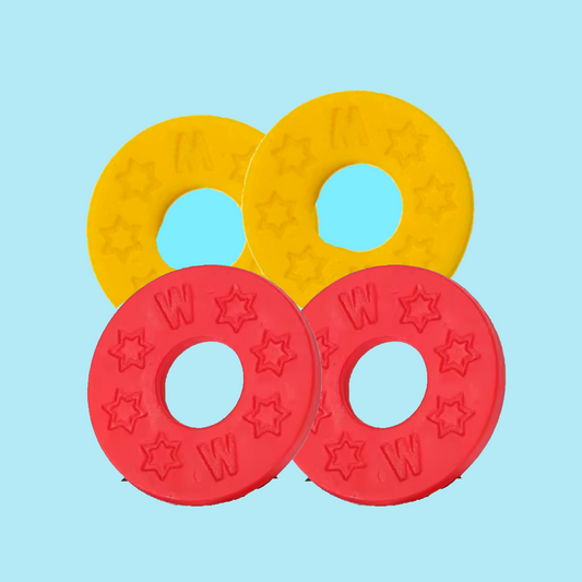 Musicworx - Red & Yellow Strap Blocks (4 Pack)