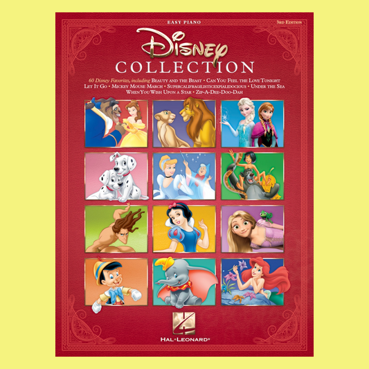 Disney Collection Easy Piano 3rd Edition Book (60 Songs)