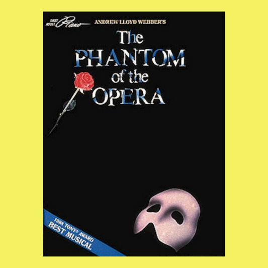 Phantom Of The Opera Movie Easy Adult Piano Book