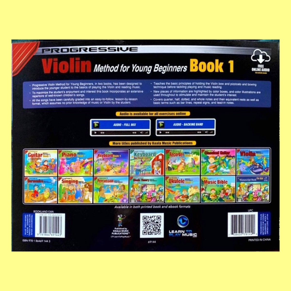 Progressive Violin Method For Young Beginners - Book 1 (Book/Ola)