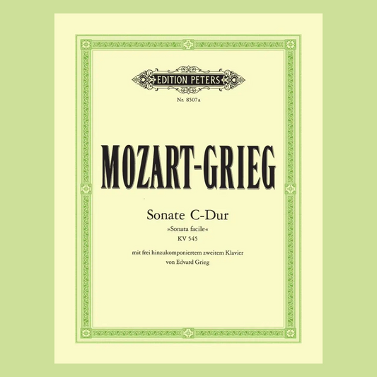Mozart - Sonata K 545 C - 2 Piano 4 Hands Book (2nd Piano By Grieg)