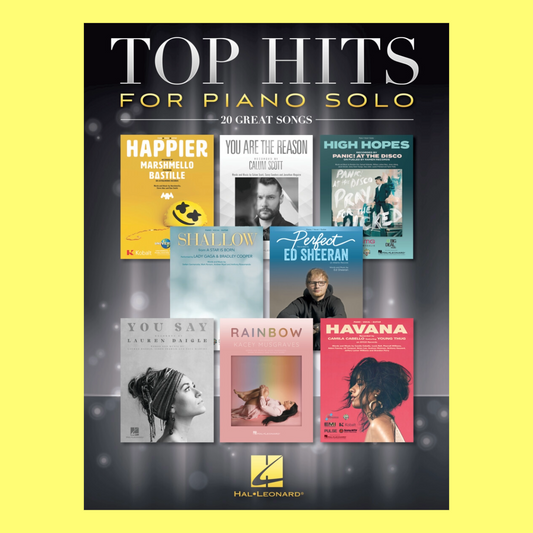 Top Hits For Piano Solo Book - 20 Hit Songs