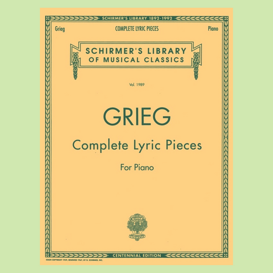 Grieg - Complete Lyric Pieces (Centennial Edition) Book