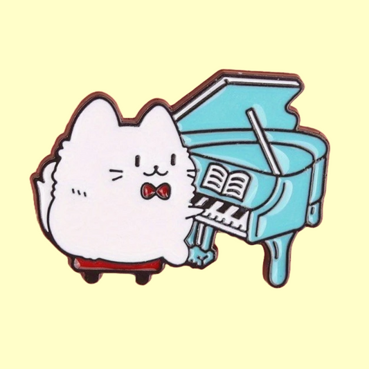 Maestro Music Kitty Piano Pin