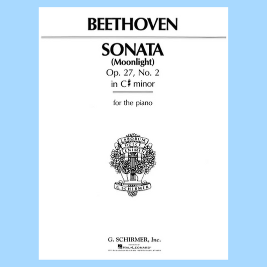 Ludwig Beethoven - Sonata Op 27 No 2 Piano Moonlight Sheet Music
